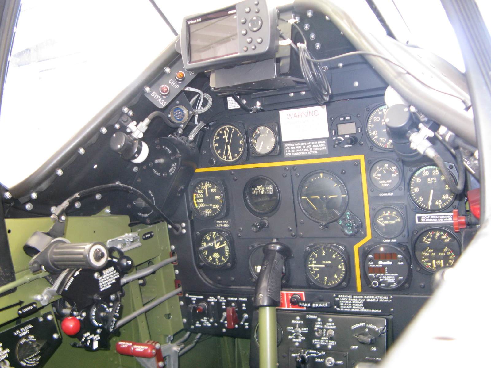 Instrumentpanel of the P51